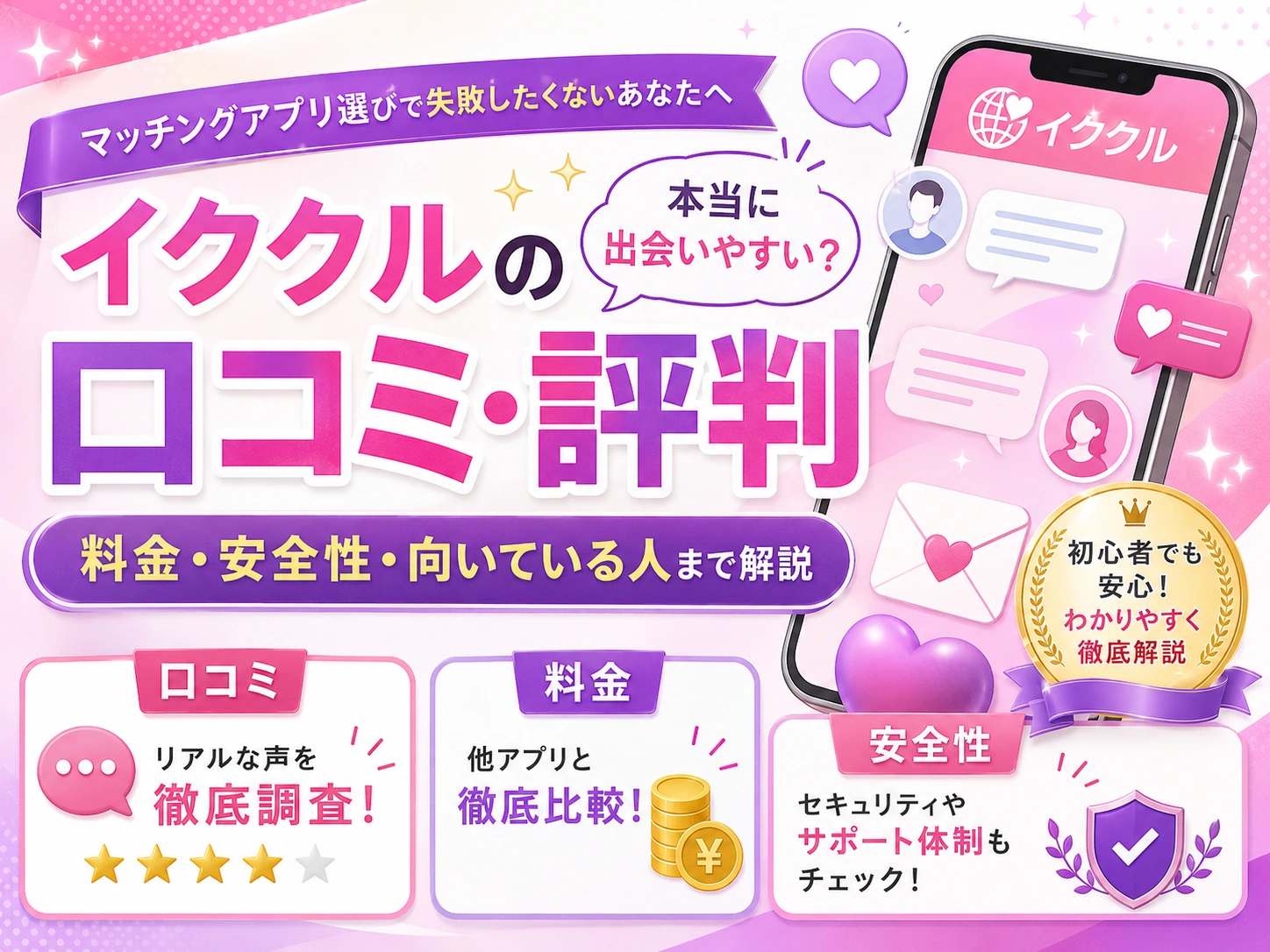 イククルの口コミ・評判は?料金・安全性・向いている人まで解説