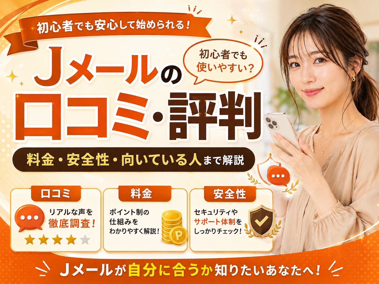 Jメールの口コミ・評判は？料金・安全性・向いている人まで解説