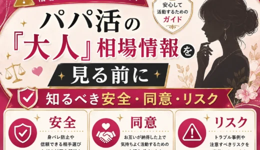 パパ活の『大人』相場情報を見る前に知るべき安全・同意・リスク