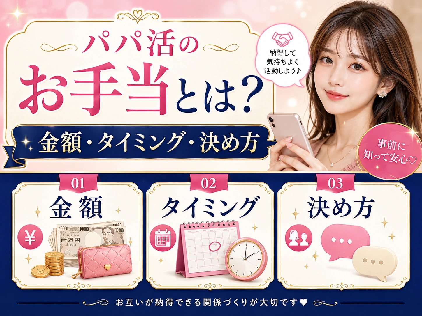 パパ活のお手当とは?金額・タイミング・トラブル回避の基本