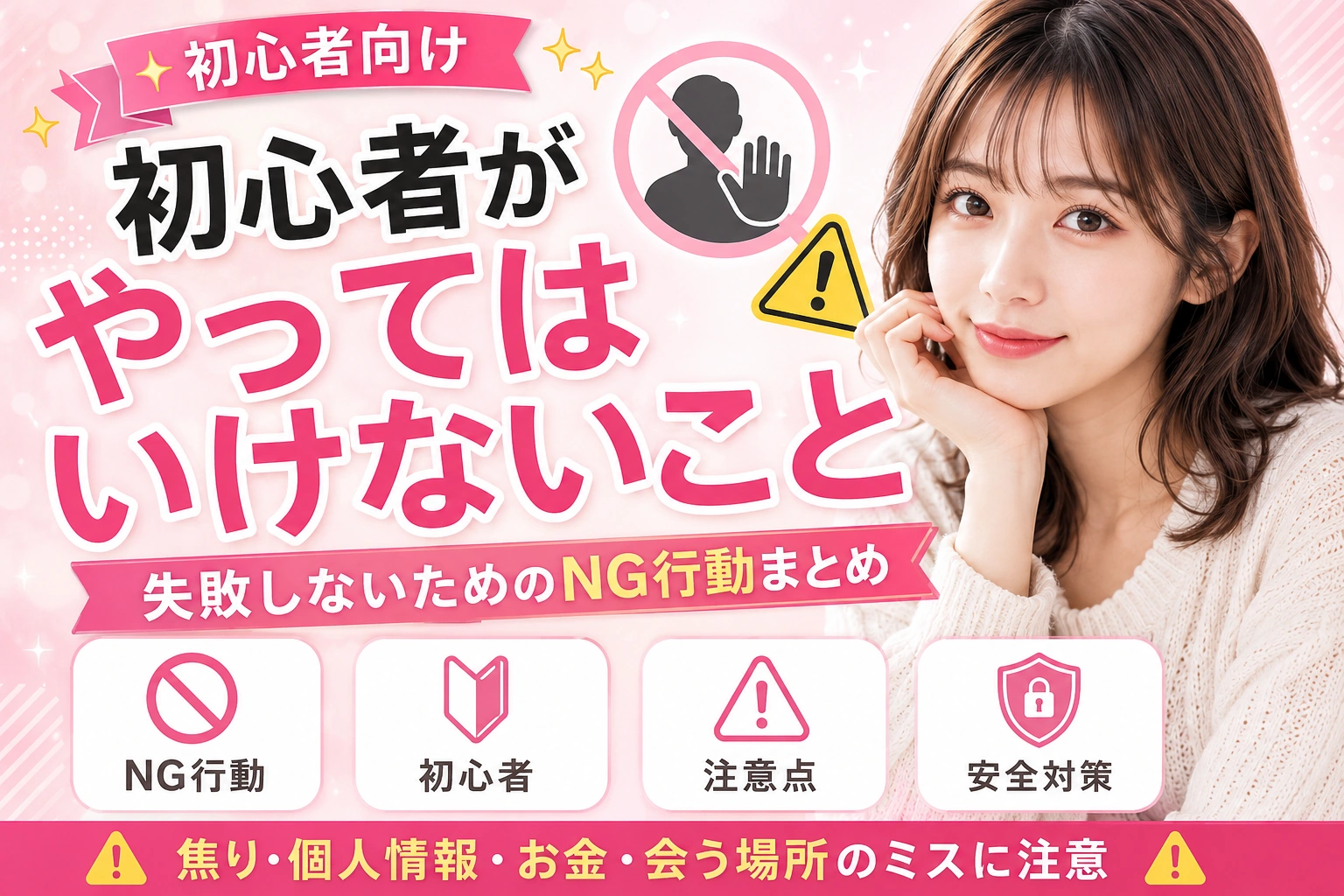 パパ活初心者がやってはいけないこと｜初回前に読む安全チェック