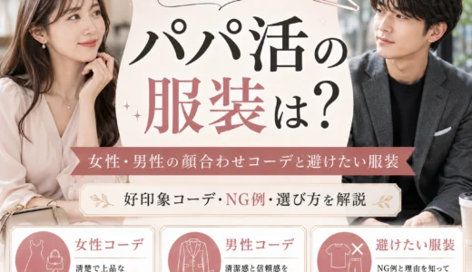 パパ活の服装は？女性・男性の顔合わせコーデと避けたい服装