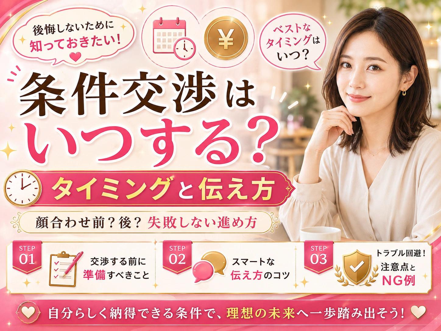 パパ活の条件交渉はいつする？確認事項と断り方を安全重視で解説