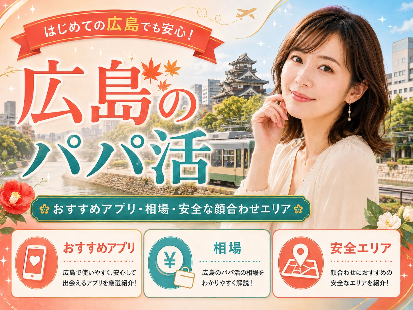 広島のパパ活｜おすすめアプリ・相場・安全な顔合わせエリア