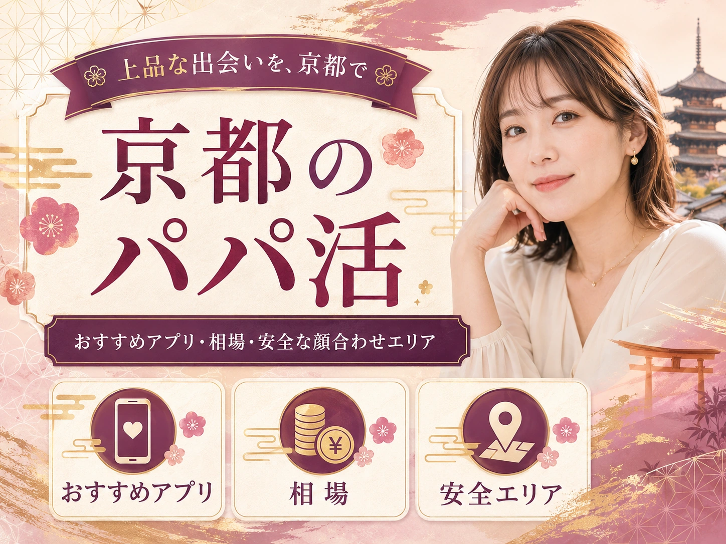 京都のパパ活｜おすすめアプリ・相場・安全な顔合わせエリア