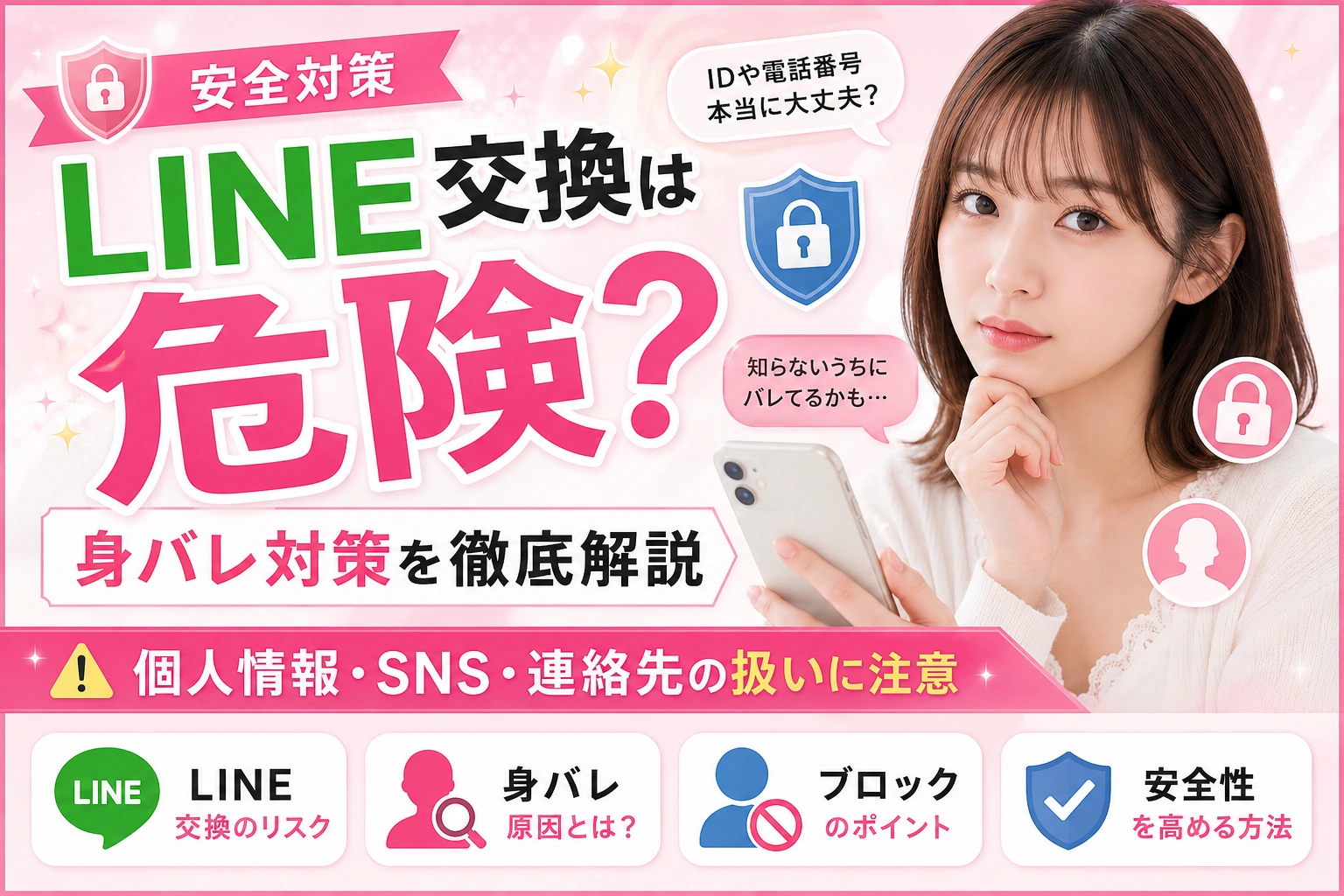 パパ活でLINE交換は必要？安全なタイミングと身バレ対策