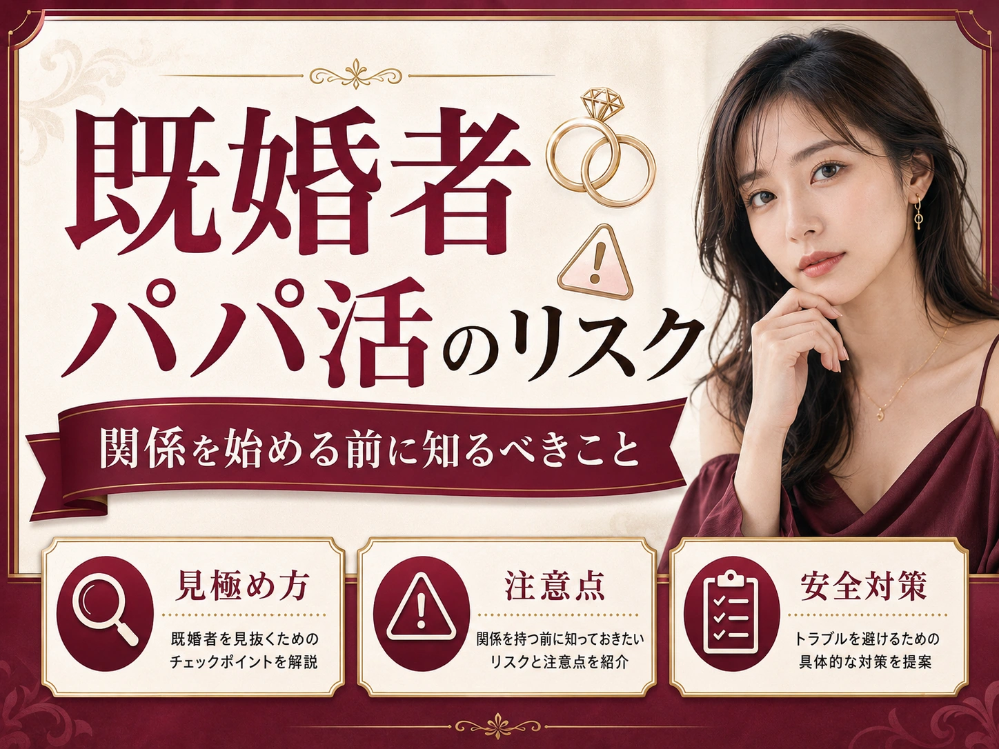 パパ活相手が既婚者だったら?関係を始める前に知るべきリスク