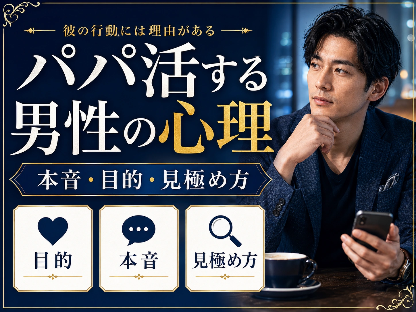 パパ活する男性の心理とは?求める関係・本音・距離感を解説