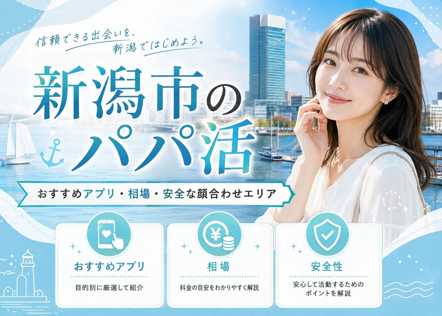新潟市のパパ活|おすすめアプリ・相場・安全な顔合わせエリア