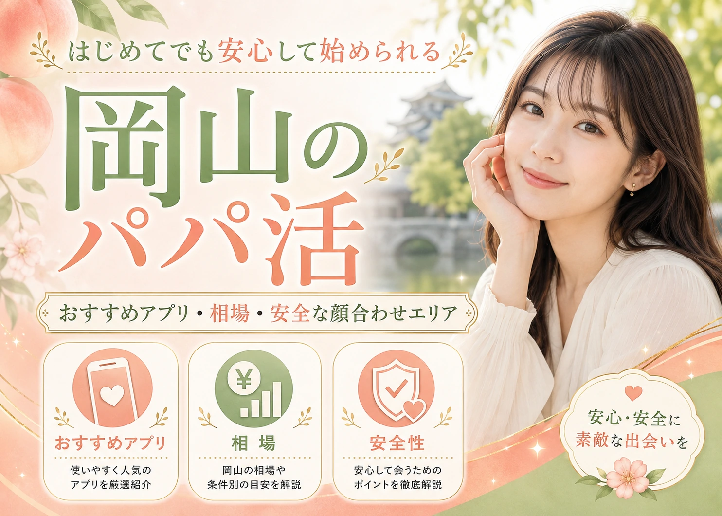 岡山のパパ活｜おすすめアプリ・相場・安全な顔合わせエリア