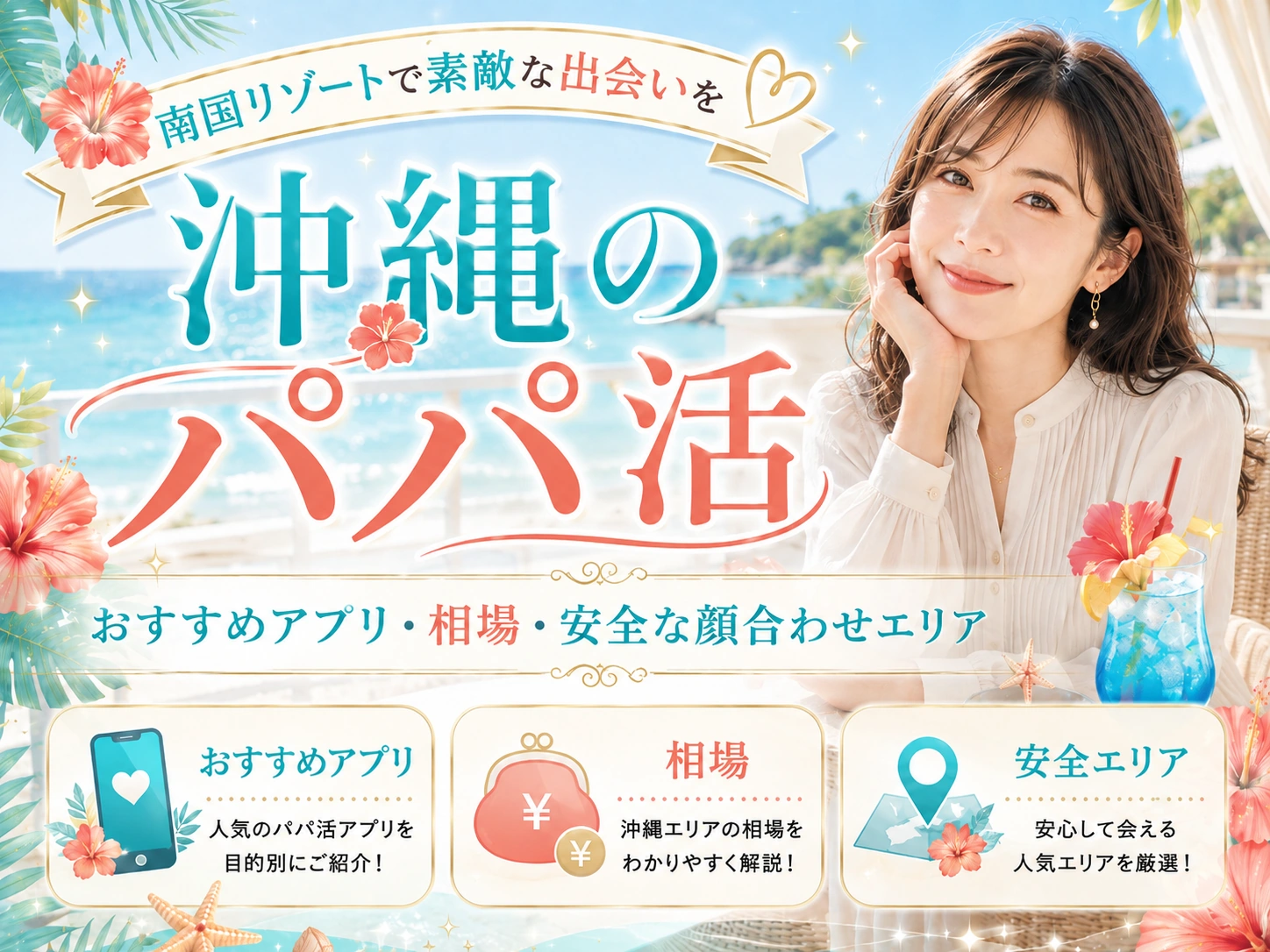 沖縄のパパ活｜おすすめアプリ・相場・安全な顔合わせエリア