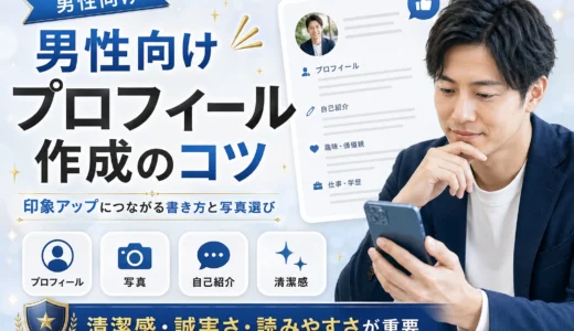 男性向けパパ活プロフィールの作り方｜信頼感と身バレ対策