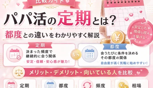 パパ活の定期とは？都度との違い・継続前に確認したい条件