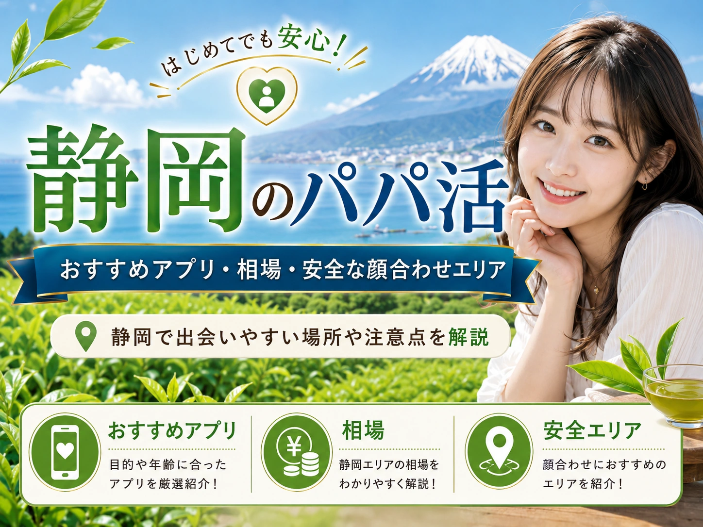 静岡のパパ活｜おすすめアプリ・相場・安全な顔合わせエリア