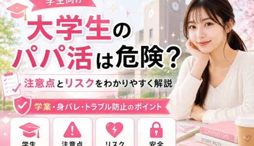 大学生のパパ活で注意すること｜18歳未満禁止・身バレ・税金も確認