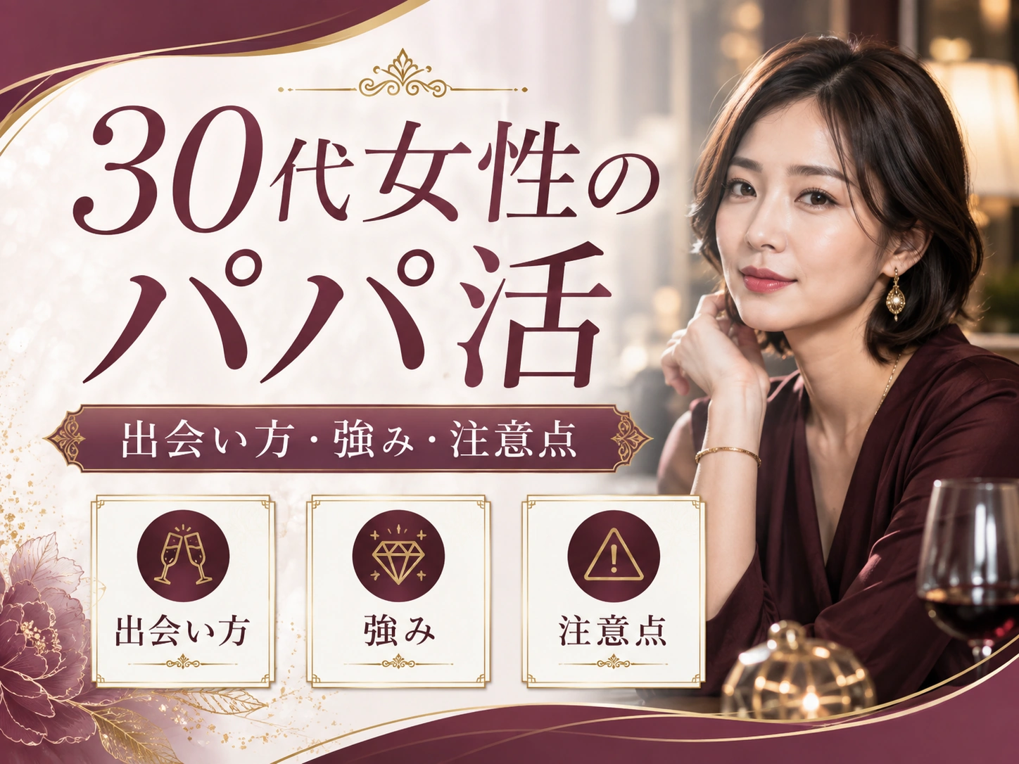 30代女性のパパ活|おすすめアプリ・相場・続け方