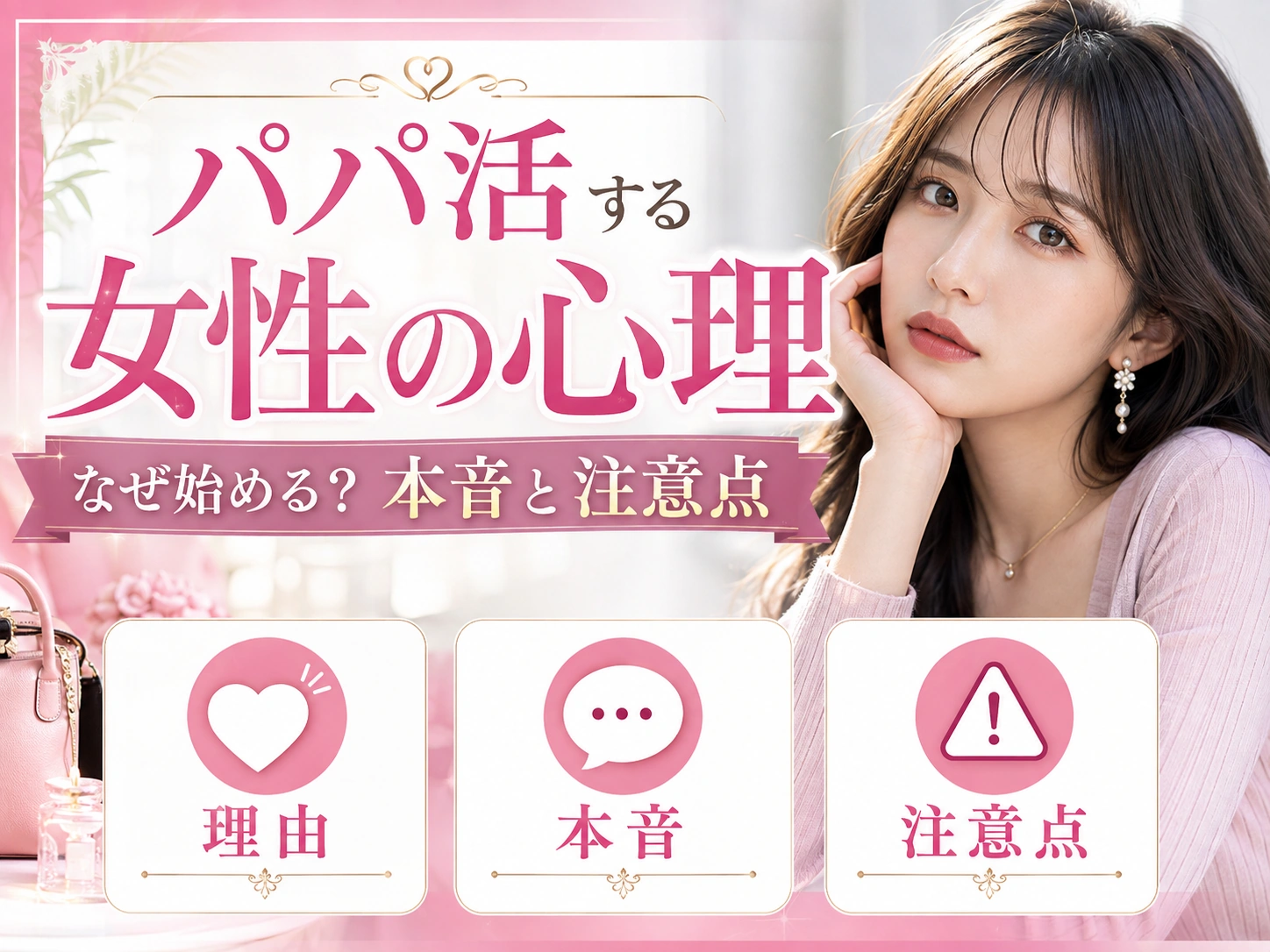 パパ活する女性の心理とは？お金以外の理由・不安・距離感を解説